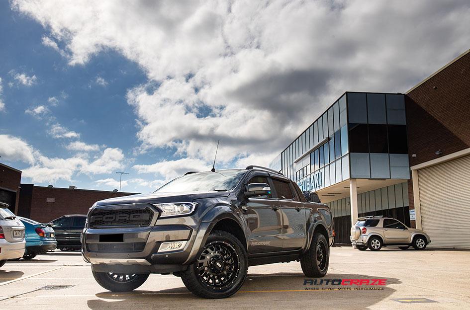 FORD RANGER GD03 GLOSS BLACK MILLED ACCENTS